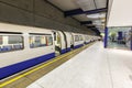 Underground Station London Heathrow Airport LHR Terminal 5 in the United Kingdom Royalty Free Stock Photo