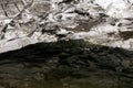 underground stream in karst cave