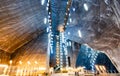 underground theme park in salt mine Salina Turda Royalty Free Stock Photo