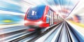 Underground Train Speed Blur - Illustration with copy space