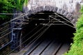 Underground train tunnels Royalty Free Stock Photo