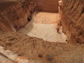 Underground troglodytes caves of the Berbers in the Sahara desert, Matmata, Tunisia, Africa, on a clear day Royalty Free Stock Photo