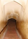 An Underground Tunnel from Amer Palace ot Jaigarh Fort, Jaipur, Rajasthan, India Royalty Free Stock Photo