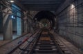 Underground tunnel. Rail way