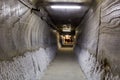 Underground tunnel in a salt mine Royalty Free Stock Photo