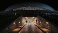 underground tunnel from under the stadium building photo Royalty Free Stock Photo