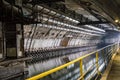 Underground Tunnel with Water. Royalty Free Stock Photo