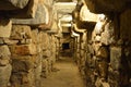 Underground tunnels within the main temple of Chavin de Huantar, Ancash, Peru