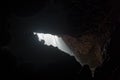 Underground View Of Cave Entrance Royalty Free Stock Photo