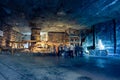 Underground Wieliczka Salt Mine 13th century, one of the world`s oldest salt mines, near Krakow, Poland. Royalty Free Stock Photo