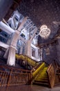 Underground Wieliczka Salt Mine 13th century, one of the world`s oldest salt mines, near Krakow, Poland. Royalty Free Stock Photo