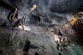 Underground Wieliczka Salt Mine 13th century, one of the world`s oldest salt mines, near Krakow, Poland. Royalty Free Stock Photo