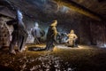 Underground Wieliczka Salt Mine 13th century, one of the world`s oldest salt mines, near Krakow, Poland. Royalty Free Stock Photo