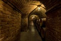 Underground Wine Cave at Castello di Amorosa Royalty Free Stock Photo