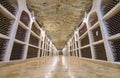 Underground wine cellars storage Royalty Free Stock Photo
