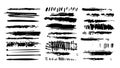 Underline brushstroke set. Collection shape element line and stroke design abstract. Texture divider outline note. Sketch marker
