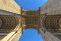 Underneath the Arc de Triomphe Royalty Free Stock Photo