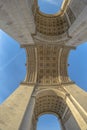 Underneath the Arc de Triomphe Royalty Free Stock Photo