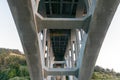 Underneath the Rogue River Bridge at Gold Beach, Oregon, USA Royalty Free Stock Photo