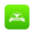 Underpant fashion icon green vector