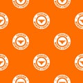 Underpant woman pattern vector orange