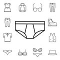 Underpants icon. Detailed set of clothes icons. Premium quality graphic design. One of the collection icons for websites, web Royalty Free Stock Photo