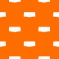 Underpants pattern vector orange