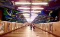 Underpass with artistic ceiling paint. Location: Paseo de roxas, makati Philippines