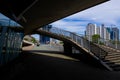 underpass at erasmusbrug rotterdam Royalty Free Stock Photo