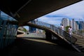 Rotterdam, the Netherlands, 07 15 2024 underpass at the foot of erasmus bridge Royalty Free Stock Photo
