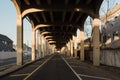 An underpass in the Rockaways, Queens, New York City Royalty Free Stock Photo