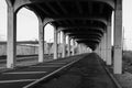 An underpass in the Rockaways, Queens, New York City Royalty Free Stock Photo