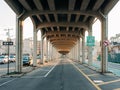 An underpass in the Rockaways, Queens, New York City Royalty Free Stock Photo