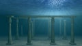 Undersea ruins background