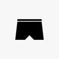 Undershorts sign on white background. line vector icon Royalty Free Stock Photo