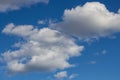 Undershot of white clouds in the blue sky Royalty Free Stock Photo