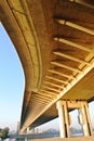 Underside of a bridge Royalty Free Stock Photo