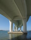 Underside of high bridge Royalty Free Stock Photo