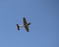 Underside of Model Airplane Flying