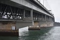 Underside of road bridge Royalty Free Stock Photo