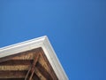 Underside of a roof on a beach cabana Royalty Free Stock Photo