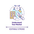 Understand your market concept icon