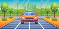 Understanding Car Parking A Comprehensive Visual Guide to Parking Spaces Regulations and Availability Cartoon Flat Royalty Free Stock Photo