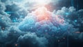 Understanding Cloud Computing Data Transmission A Visual Guide to Modern Architecture Royalty Free Stock Photo