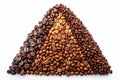 Understanding Coffee Bean Quality Grades A Visual Guide to Bean Pyramid Classification Royalty Free Stock Photo
