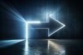 Understanding Directional Flow A Minimalist Abstract Image Depicting a Left Arrow Pointer Perfect for Design