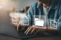 Understanding document management system software for efficient workflow and organization of digital files Royalty Free Stock Photo