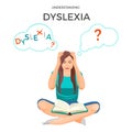 Understanding dyslexia known as mental disorder trouble with reading