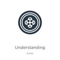 Understanding icon vector. Trendy flat understanding icon from zodiac collection isolated on white background. Vector illustration