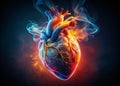 Understanding Pericarditis A Double Exposure Visualizing Heart Inflammation and Anatomical Structure Royalty Free Stock Photo